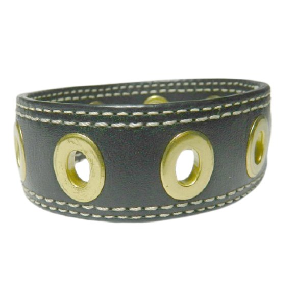 Coach Jewelry Coach Leather Brass Grommet Bracelets Set Of 2 Poshmark